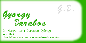 gyorgy darabos business card