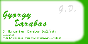 gyorgy darabos business card